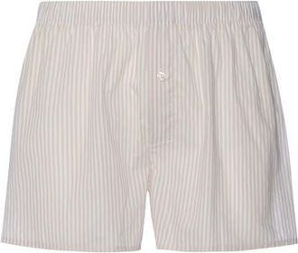 Hanro Fancy Woven Cotton Boxer in Sandy Lines at Nordstrom, Size Xx-Large