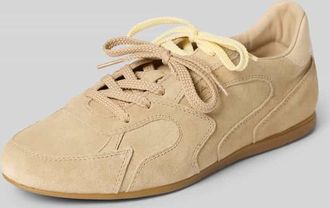 GANT Sneaker aus Leder mit Label-Detail Modell Sperly in Beige, Gr&ouml;&szlig;e 36