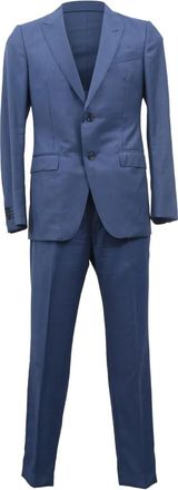 Ermenegildo Zegna Tweedelig pak met puntige revers - Blauw