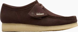 Clarks Mens CLARKS ORIGINALS WALLABEE SHOE DARK BROWN SUEDE - Size: 10