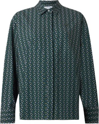 Lacoste Boxy-Fit Concealed Placket Long-Sleeve Shirt