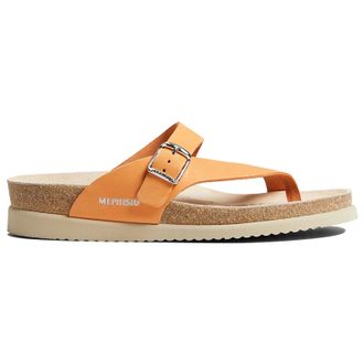 Mephisto Mephisto Helen Leather Womens Toe Post Sandals - Orange - Size:UK 4.5