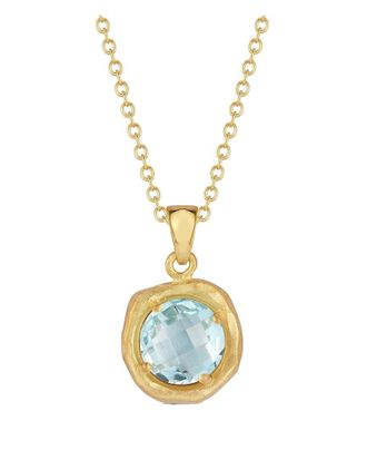 I.Reiss Company 14K 2.25 Ct. Tw. Blue Topaz Necklace