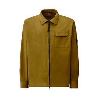 C.P. Company C.p. Company - Gabardine Overshirt - Heren - Jassen - Groen - Maat: M Gabardine