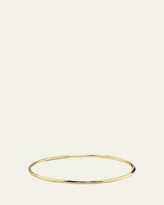 Ippolita Thin Faceted Bangle in 18K Gold