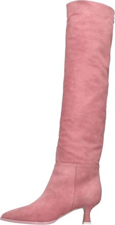 3Juin Bea-S Laars met Hak - Dames - Laarzen met Hak - Roze - 37 EU - Leer - Schoenen