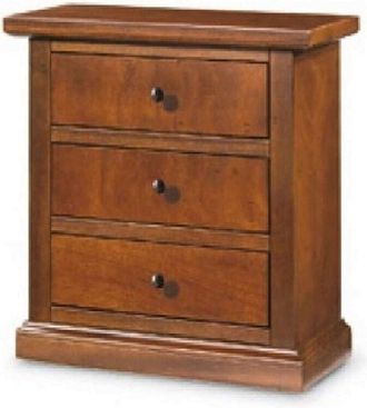 Milani Home JAYCOB - comodino in legno massello