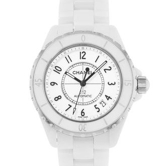 Chanel Pre-owned Chanel J12 White White Dial Unisex Watch H0970