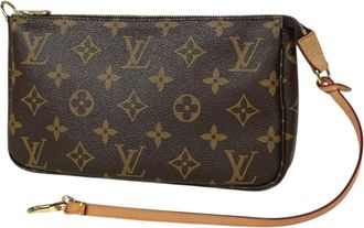 Louis Vuitton Monogram Brown Monogram Pochette Pouch (Pre-Owned)