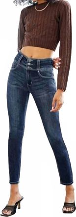 Kancan Triple Play High Rise Skinny Jean In Dark Wash