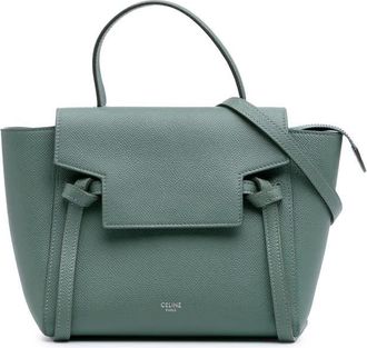 Celine Pre-owned Celine Nano Grained Calfskin Belt Bag Ladies F-SL-3119