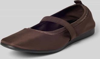 Vagabond Ballerina mit elastischem Riemen Modell HILLARY in Dunkelbraun, Gr&ouml;&szlig;e 36