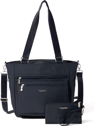 Baggallini Womens Modern Everyday Shopper Tote Bag with Wristlet