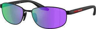 Prada PS B53S Zonnebril - unisex - Zonnebrillen - Zwart - 58 MM - Accessoires