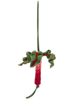 J.W.Anderson Rhubarb Crochet Cotton-knit Charm - Pink - One Size