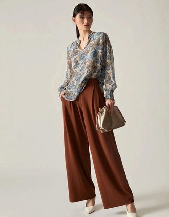 James Lakeland Womens Paisley Print Blouse - Size: 10