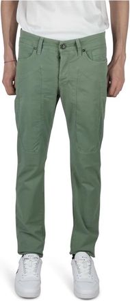 Jeckerson Patch Pants Slim Fit - Heren - Chinos - Groen - W36 - Katoen - Broeken