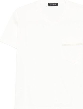 Fabiana Filippi White Round Neck T-Shirt