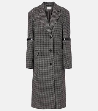 Coperni Cappotto in lana e cashmere pied-de-poule