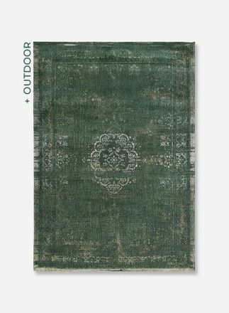 Louis De Poortere Dise&ntilde;o De Medallones - Alfombra De Medallones Del Mundo Desvanecido - Fabricada En B&eacute;lgica - Acabado A Mano - Antideslizante Natural - 100% Algod&oacute;n - 