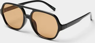 Simons Womens Micaela tinted aviator sunglasses