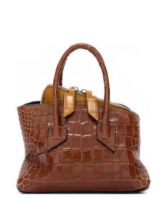 The Attico Brown La Passeggiata Mini Satchel