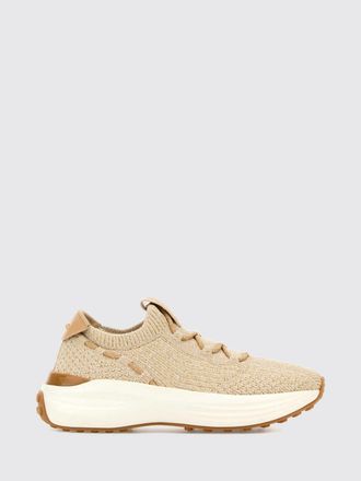 Tod's Knit Fabric and Leather Low Top Trainers with Rubber Lug Sole