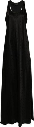 Balenciaga Letters gown - women - Viscose - 38 - Black