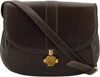 Gucci Gucci Vintage leren schoudertas Niet van toepassing