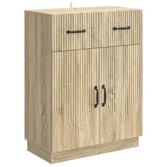 vidaXL Aparador Roble Sonoma 66 X 34,5 X 87 Cm Madera De Ingenier&iacute;a Vidaxl