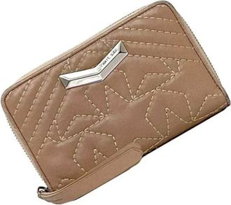 Jimmy Choo London Pre-owned Clutches, female, Beige, Size: ONE SIZE Pre-owned Leather Clutch