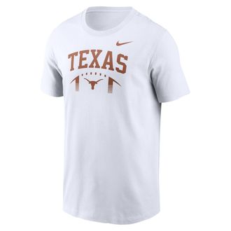 Nike Texas Primetime Football Icon Nike Mens College T-Shirt in White | N19910ATXE-MDT