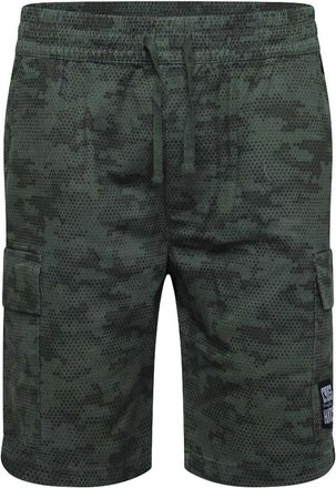 Crosshatch Mannen Janscore All-Over Print Cargo Shorts (Diep Olijfgroen)