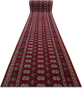 RugsX Rugsx - Corredor De Lana Nain Roseta 6177 51066 Burdeos / Beige 100cm Red 100x850 Cm