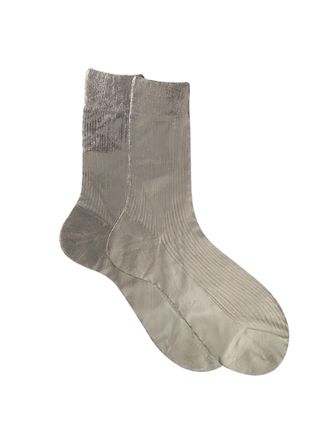 Maria La Rosa One Ribbed Laminated Socks
