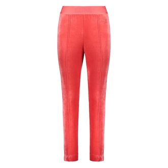 Alberta Ferretti Velvet-Effect Track Trousers - female - Alberta Ferretti - Sweatpants - Orange - S - Trousers