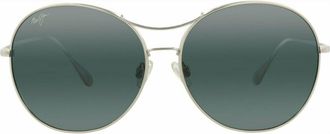 Maui Jim Round-Frame Titanium Sunglasses