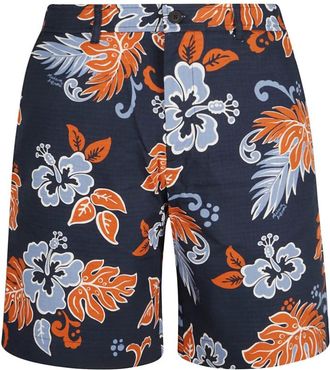 Maison Kitsun&eacute; Board Shorts voor een stijlvolle look - Heren - Korte Broeken - Veelkleurig - W40 - Katoen - Korte Broeken