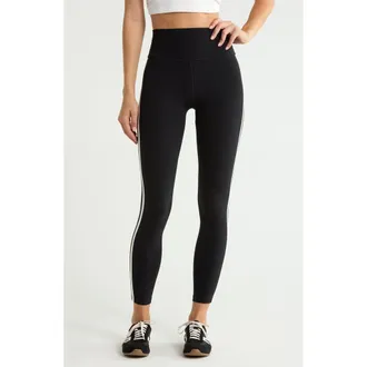 SPLITS59 Ella Airweight Leggings in Black/white at Nordstrom, Size X-Large