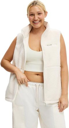 Cotton On Womens Active Peak Soft Fleece Vest in Coconut Milk Badge at Nordstrom, Size Xx-Small