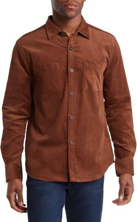 WESTZEROONE Barton Shirt Jacket in Tobacco at Nordstrom Rack, Size Xx-Large