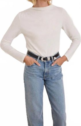 Nation Ltd Kristen Long Sleeve Tee In Porcelain