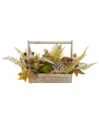Safavieh Faux 25In Lotus & Fern Planter
