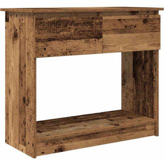 vidaXL Vidaxl - Mesa Consola Con Cajones Madera Vieja 85,5x38,5x74,5 Cm