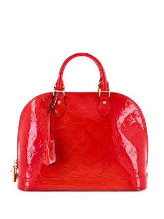 Louis Vuitton Alma Handbag Monogram Vernis PM satchel - Rood