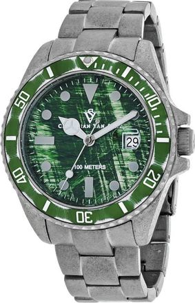 Christian Van Sant Montego Vintage Quartz Green Dial Mens Watch CV5102