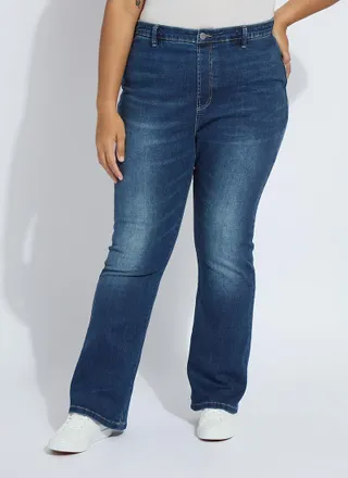 Lyss&eacute; Estelle Everyday Flare Denim Curvy (32 Inseam)