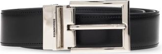 Dsquared2 Riem met verwisselbare gespen - Heren - Riemen - Zwart - ONE Size - Leer - Accessoires