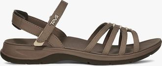 Teva Womens Teva TIRRATRAVELER Womens Cross Strap Sandals Caribou - Brown - Size: 4