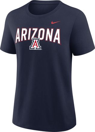 Nike Arizona Arch Logo Nike Womens College T-Shirt in Blue | 01K941SUAN-SYS